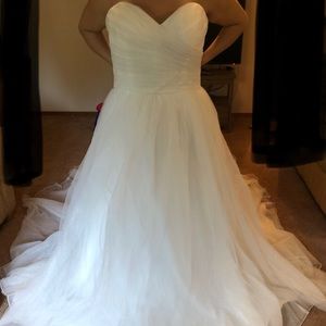 Sweetheart neckline tube top princess ball gown